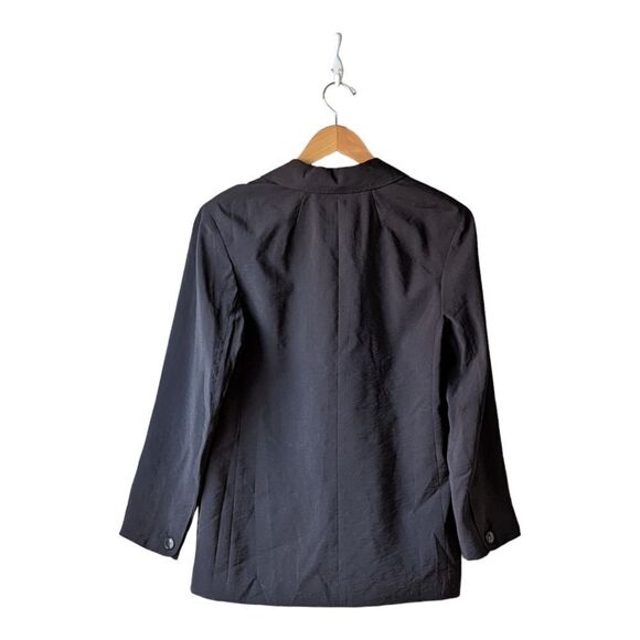 Madewell Oversized Softdrape Black Blazer | Slouchy Workwear Layer Sz S NWT - Picture 8 of 12